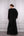 Balon Kol Taş Detaylı Büyük Beden Elbise Siyah